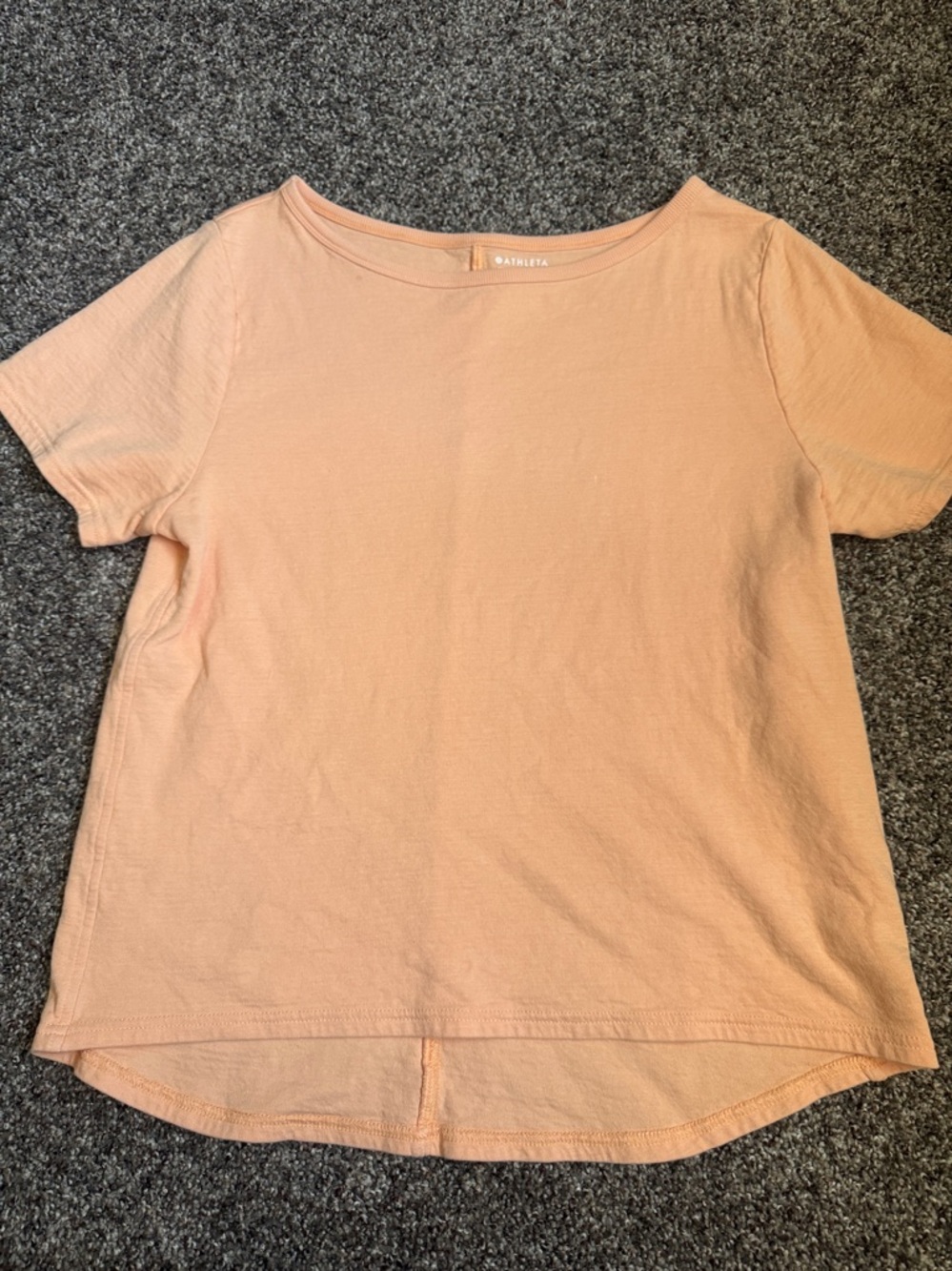 Athleta Hi Low slub Short Sleeve Tee medium